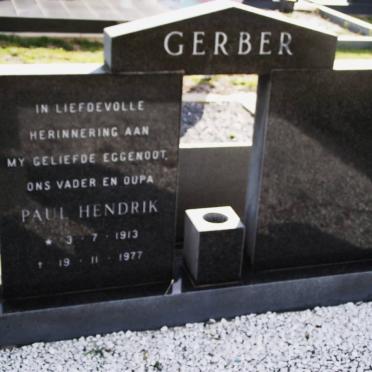 GERBER Paul Hendrik 1913-1977