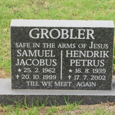 GROBLER Samuel Jacobus 1962-1999 :: GROBLER Hendrik Petrus 1939-2002