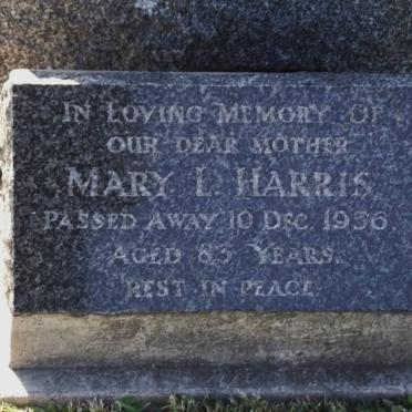 HARRIS Mary L. -1956