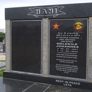 HANI Melekile Johannes 1971-2010