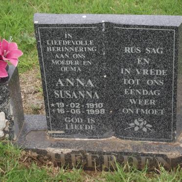 HEERDEN Anna Susanna, van 1910-1998