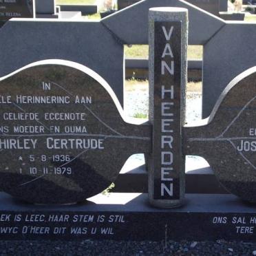 HEERDEN Joseph Jacobus, van 1930-2003 &amp; Shirley Gertrude 1936-1979