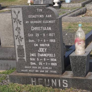 HEUNIS Christiaan 1927-1968 &amp; Joey SWANEPOEL 1934-1969