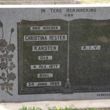 KARSTEN Christina Hester 1877-1969