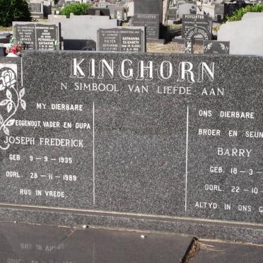KINGHORN Joseph Frederick 1935-1989 :: KINGHORN Barry 1964-1984
