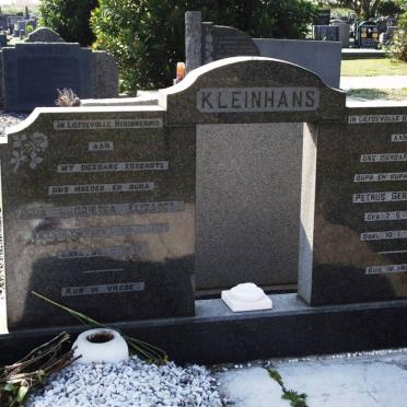 KLEINHANS Petrus Gerhardus 1903-1992 &amp; Anna Magrietha Elizabeth BOOYSEN