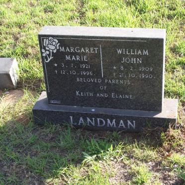 LANDMAN William John 1909-1990 &amp; Margaret Marie 1921-1996