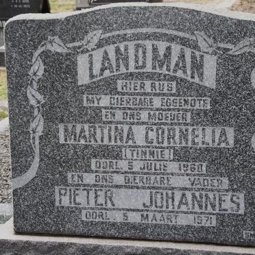 LANDMAN Martina Cornelia -1960 &amp; Pieter Johannes -1971
