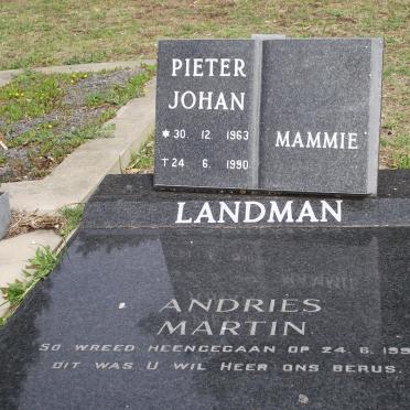LANDMAN Pieter Johan 1963-1990 :: LANDMAN Andries Martin -1990