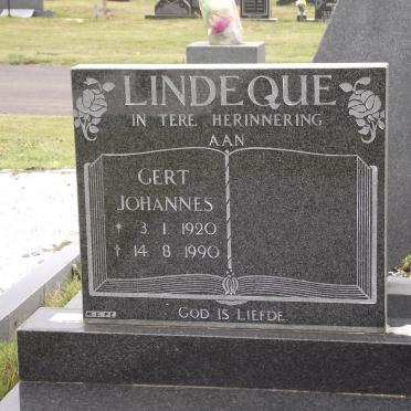 LINDEQUE Gert Johannes 1920-1990