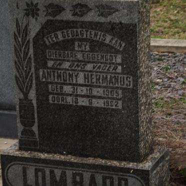 LOMBARD Anthony Hermanus 1905-1982