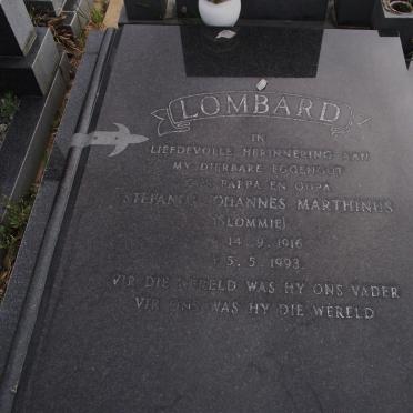 LOMBARD Stefanus Johannes Marthinus 1916-1993