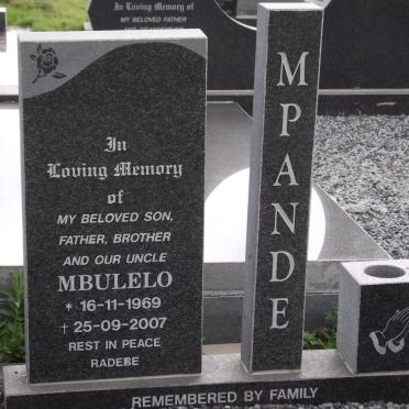 MPANDE Mbulelo 1969-2007