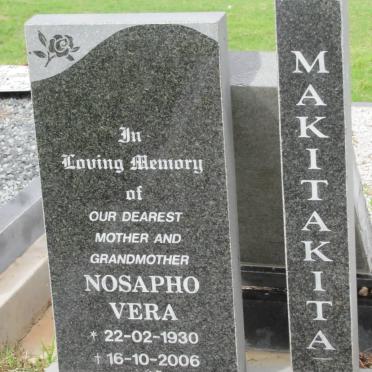 MAKITAKITA Nosapho Vera 1930-2006