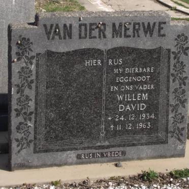 MERWE Willem David, van der 1934-1963