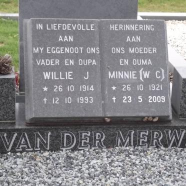 MERWE Willie J., van der 1914-1993 &amp; W.C. 1921-2009