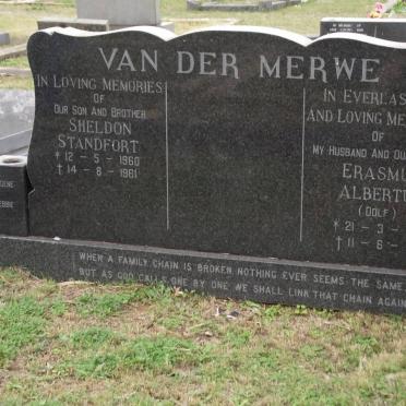 MERWE Sheldon Stanfort, van der 1960-1961 :: MERWE Erasmus Albertus, van der 1933-1981