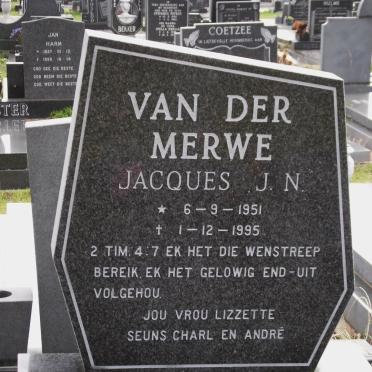 MERWE Jacques J.N., van der 1951-1995