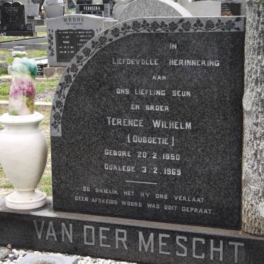 MESCHT Terence Wilhelm, van der 1950-1969
