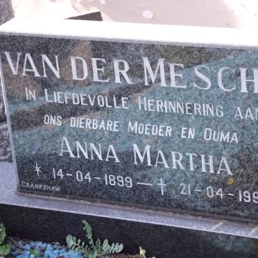 MESCHT, van der
