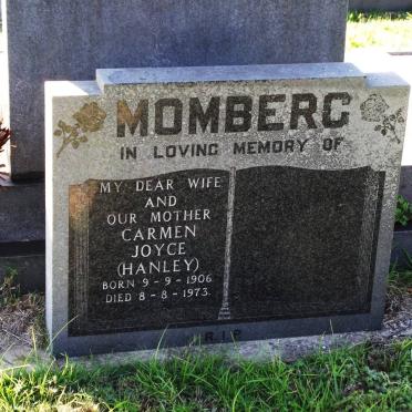 MOMBERG Carmen Joyce nee HANLEY 1906-1973