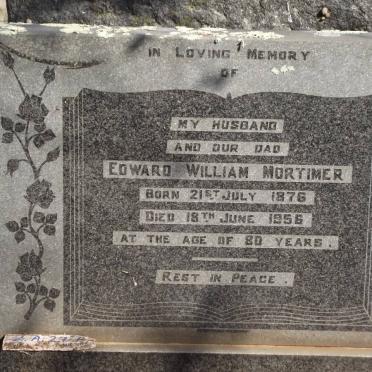 MORTIMER Edward William 1876-1956