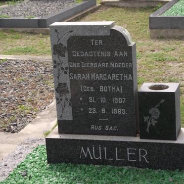 MULLER Sarah Margaretha nee BOTHA 1907-1969