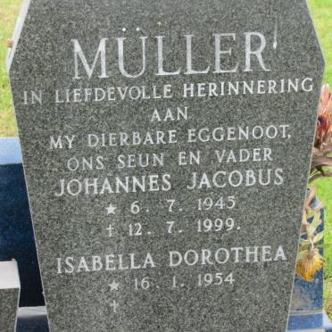 MULLER Johannes Jacobus 1945-1999 &amp; Isabella Dorothea 1954-