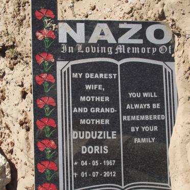 NAZO Duduzile Doris 1967-2012