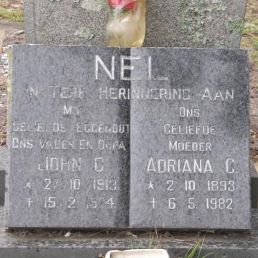 NEL John C. 1913-1974 &amp; Adriana C. 1893-1982