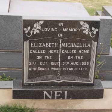 NEL Elizabeth 1907-1987 &amp; Michael H.A. 1909-1995