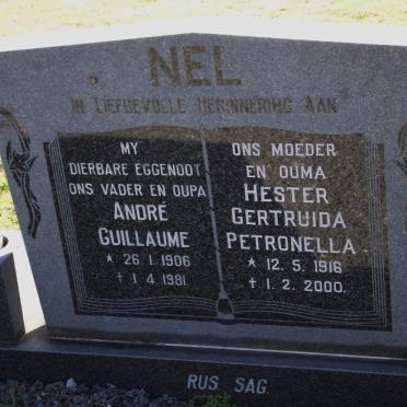 NEL André Guillaume 1906-1981 &amp; Hester Gertruida Petronella 1916-2000