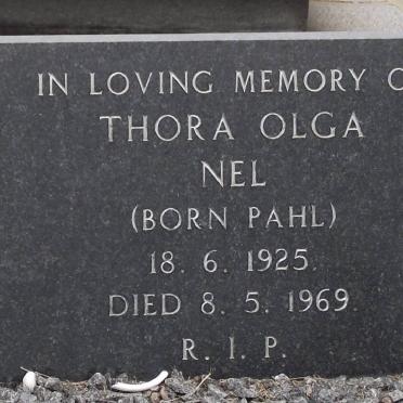 NEL Thora Olga nee PAHL 1925-1969