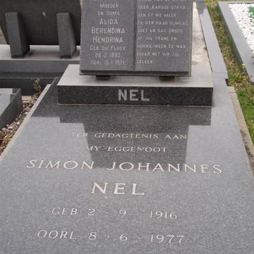 NEL Alida Berendina Hendrina nee DU PLOOY 1893-1971 :: NEL Simon Johannes 1916-1977
