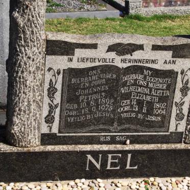 NEL Johannes Petrus 1892-1975 &amp; Wilhelmina Aletta Elizabeth 1892-1964