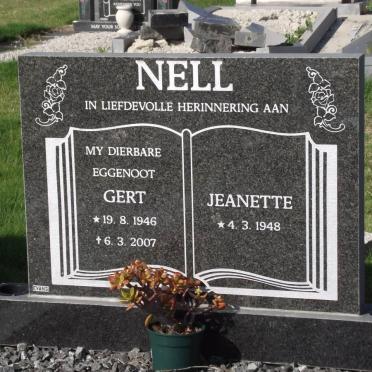 NELL Gert 1946-2007 &amp; Jeanette 1948-