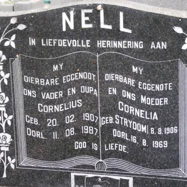 NELL Cornelius 1907-1987 &amp; Cornelia STRYDOM 1906-1969