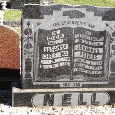 NELL Johannes Petrus 1904-1963 &amp; Susanna Christina 1914-1993