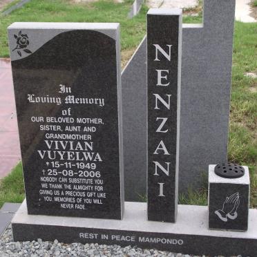 NENZANI Vivian Vuyelwa 1949-2006