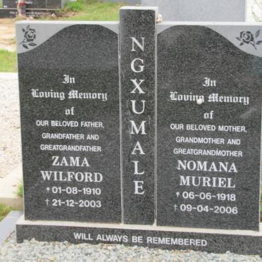 NGXUMALE Zama Wilford 1910-2003 &amp; Nomana Muriel 1918-2006