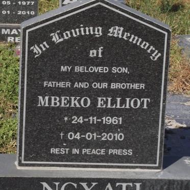 NGXATI Mbeko Elliot 1961-2010