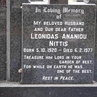 NITTIS Leonidas Ananiou 1920-1977