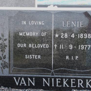 NIEKERK M.P., van 1898-1977