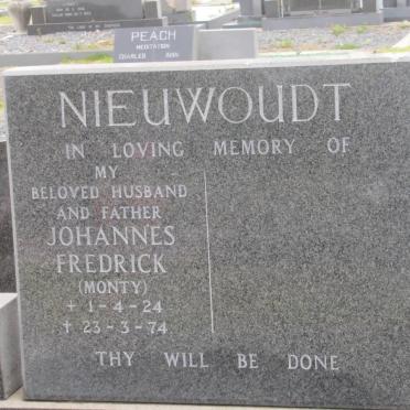 NIEWOUDT Johannes Fredrick 1924-1974