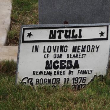 NTULI Nceba 1976-2002