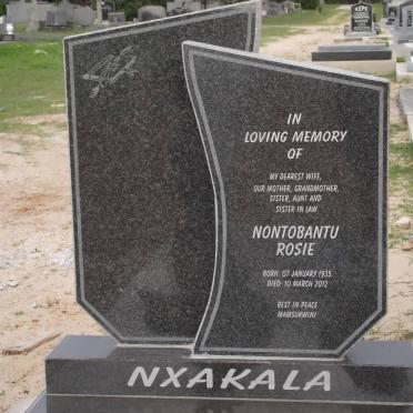 NXAKALA Nontobantu Rosie 1935-2012