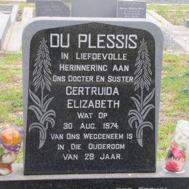 PLESSIS Gertruida Elizabeth, du -1974