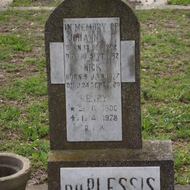 PLESSIS, du