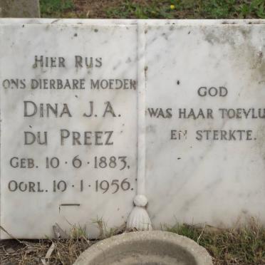 PREEZ Dina J.A., du 1883-1956
