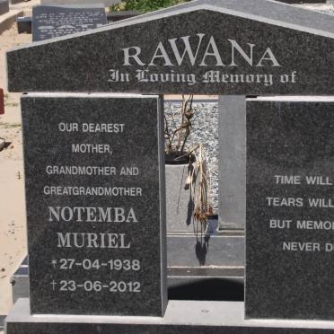 RAWANA Notemba Muriel 1938-2012